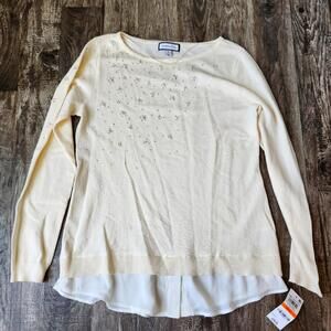Charter Club Embellished Layered Sweater